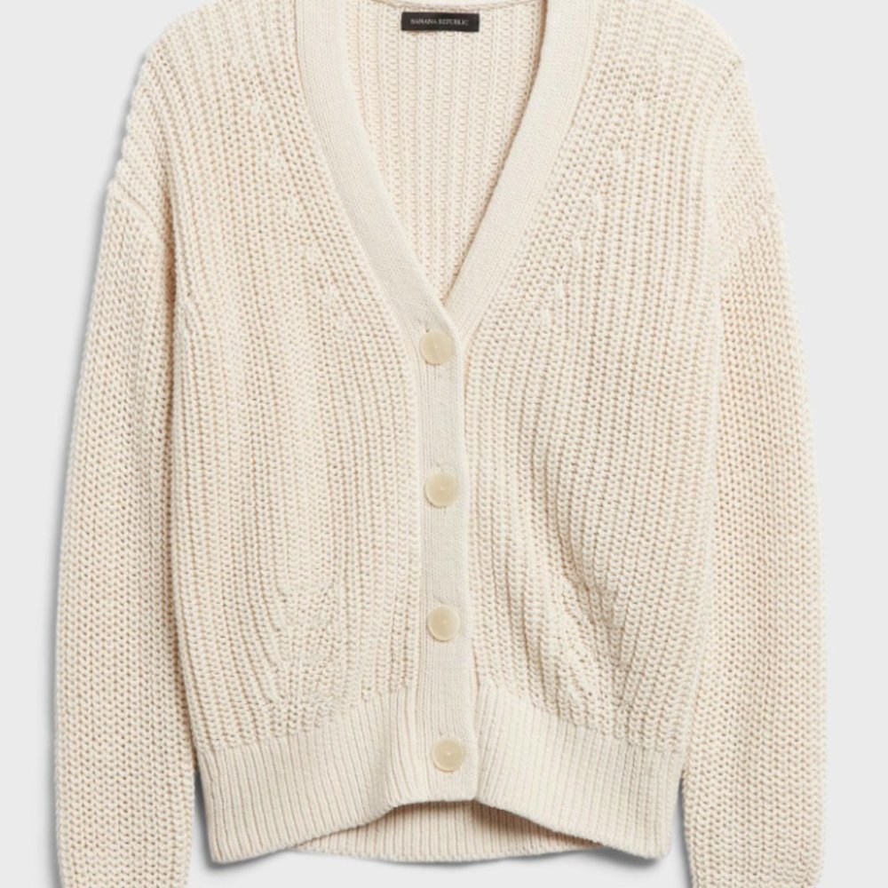Organic Cotton Cardigan Sweater